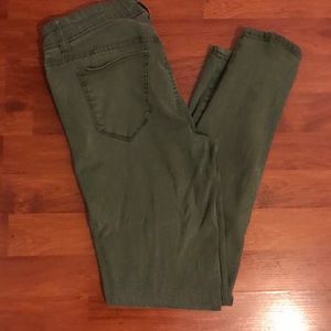 Green Skinny Jeans Size 29
